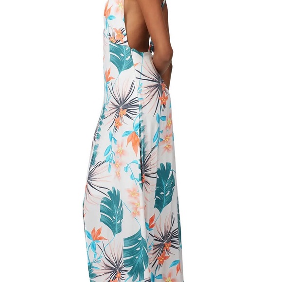 Slate & Willow Palm Printed Maxi Dress Large - Picture 6 of 12